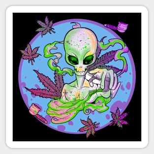 Trippy Alien Sticker